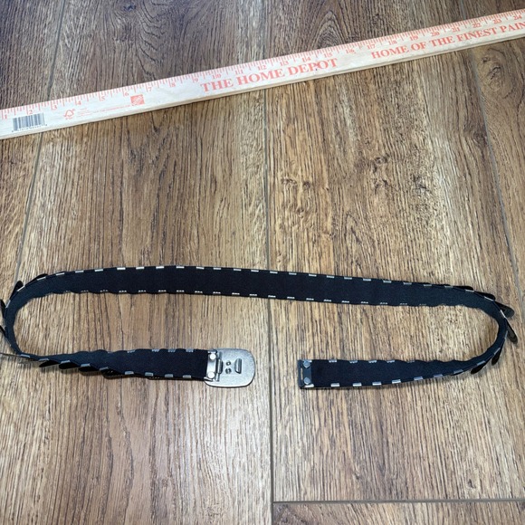 Vintage Silver Western Concho Style Stretch Elastic Belt Moto Boho Womens S/M - Picture 7 of 10